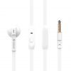 CELEBRAT Earphones με μικρόφωνο D4s, on/off, 10mm, 1.2m flat, λευκά | Αξεσουάρ κινητών | elabstore.gr