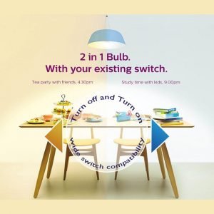 POWERTECH LED Λάμπα Bulb 2 σε 1, 9W, 3000K & 6500K, E27, Samsung LED, IC | Φωτισμός | elabstore.gr