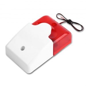 Σειρήνα πανικού Piezzo εσωτερικού χώρου HS-157, 12V, Red | Συναγερμοί | elabstore.gr
