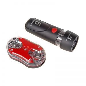 MACLEAN ENERGY Σετ φωτισμού ποδηλάτου MCE38, μαύρο | Gadgets | elabstore.gr
