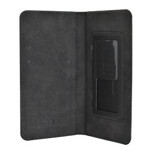 POWERTECH Θήκη Magnet Leather Slide για Smartphone 5.3 - 5.7", ασημί | Αξεσουάρ κινητών | elabstore.gr