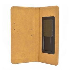 POWERTECH Θήκη Magnet Leather Slide Wide για Smartphone 5.2-5.5", μαύρη | Αξεσουάρ κινητών | elabstore.gr