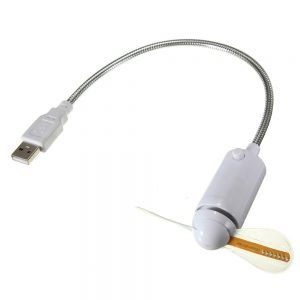 Φορητός ανεμιστήρας USB με LED απεικόνιση κειμένου, Green | Gadgets | elabstore.gr