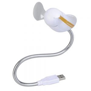 Φορητός ανεμιστήρας USB με LED απεικόνιση κειμένου, Green | Gadgets | elabstore.gr