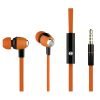 CELEBRAT Earphones με μικρόφωνο S-30 on/off, 10mm, 1.2m flat, πορτοκαλί | Αξεσουάρ κινητών | elabstore.gr