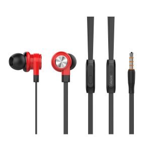 CELEBRAT ακουστικά handsfree με μικρόφωνο S70, 10mm, 1.2m, κόκκινα | Αξεσουάρ κινητών | elabstore.gr