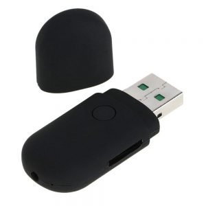 USB Flash Drive με κρυφή κάμερα HD και μικρόφωνο, microSD, 30fps, Black | Κλειστό Κύκλωμα CCTV | elabstore.gr