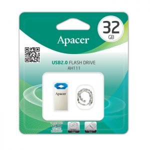 APACER USB Flash Drive AH111, USB 2.0, 32GB, Blue | Συνοδευτικά PC | elabstore.gr