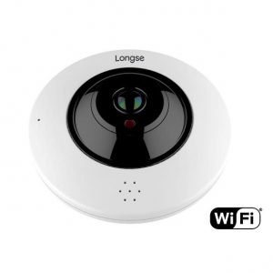 LONGSE IP WiFi PoE Dome Κάμερα IPP-004, 3MP Fisheye 360°, IR 20M, metal | Κλειστό Κύκλωμα CCTV | elabstore.gr