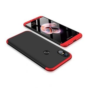 POWERTECH Θήκη 360° Protect για Xiaomi Redmi Note 5, μαύρη-κόκκινη | Αξεσουάρ κινητών | elabstore.gr