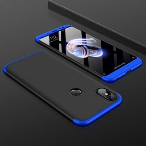POWERTECH Θήκη 360° Protect για Xiaomi Redmi Note 5, μαύρη-μπλε | Αξεσουάρ κινητών | elabstore.gr