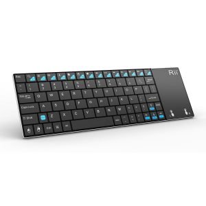 RIITEK Ασύρματο πληκτρολόγιο mini K12+ με touchpad, 2.4GHz, μαύρο | Συνοδευτικά PC | elabstore.gr