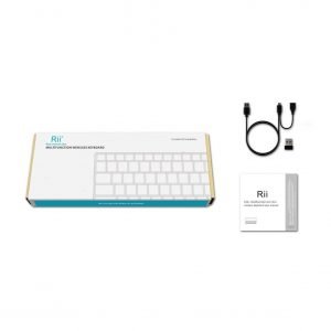 RIITEK Ασύρματο πληκτρολόγιο mini K12+ με touchpad, 2.4GHz, μαύρο | Συνοδευτικά PC | elabstore.gr