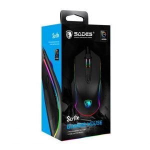 SADES ενσύρματο Gaming Mouse Scythe, 7 buttons, 11 RGB modes | Συνοδευτικά PC | elabstore.gr