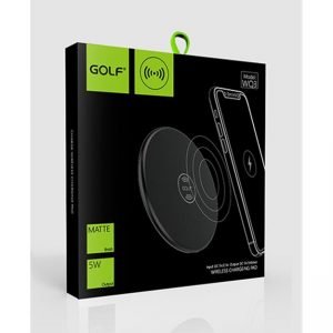 GOLF Wireless φορτιστής WQ3, 1A, μαύρος | Αξεσουάρ κινητών | elabstore.gr