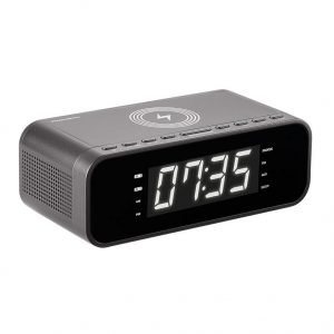 THOMSON Ξυπνητήρι CR255I, FM, ασύρματη φόρτιση, dual alarm, μαύρο | Εικόνα & Ήχος | elabstore.gr