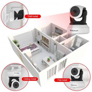 VSTARCAM Ρομποτική IP κάμερα IPP-007, Full HD, WiFi, microSD | Κλειστό Κύκλωμα CCTV | elabstore.gr