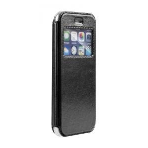 POWERTECH θήκη Magnet View Leather για Samsung A8 Plus 2018, μαύρη | Αξεσουάρ κινητών | elabstore.gr