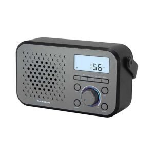 THOMSON Φορητό ψηφιακό ραδιόφωνο RT300, FM/MW, LCD, ξυπνητήρι, γκρι | Εικόνα & Ήχος | elabstore.gr