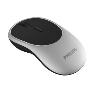 PHILIPS ασύρματο ποντίκι SPK7413 2000DPI, 4 πλήκτρα, 450mAh, μαύρο-ασημί | Συνοδευτικά PC | elabstore.gr