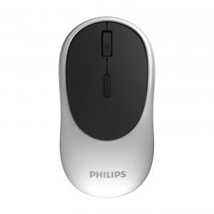PHILIPS ασύρματο ποντίκι SPK7413 2000DPI, 4 πλήκτρα, 450mAh, μαύρο-ασημί | Συνοδευτικά PC | elabstore.gr