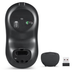 PHILIPS ασύρματο ποντίκι SPK7413 2000DPI, 4 πλήκτρα, 450mAh, μαύρο-ασημί | Συνοδευτικά PC | elabstore.gr