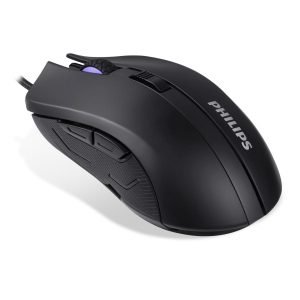 PHILIPS ενσύρματο gaming ποντίκι SPK9313, 2400DPI, 6 πλήκτρα, μαύρο | Συνοδευτικά PC | elabstore.gr