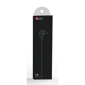 UIISII Earphones U8, heavy bass, mic, 102db, 1.2m, μαύρα | Αξεσουάρ κινητών | elabstore.gr