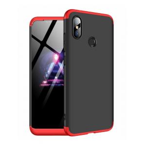 POWERTECH θήκη 360° Protect MOB-1191, Xiaomi Note 6 Pro, μαύρη-κόκκινη | Αξεσουάρ κινητών | elabstore.gr