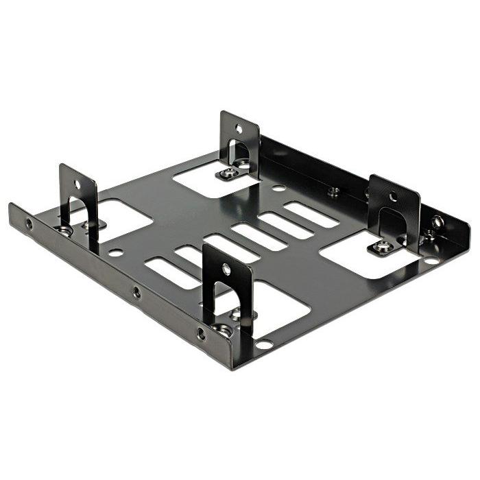 DELOCK Tray μετατροπής από 3.5" σε 2x 2.5", Metal, Black | eLabstore.gr DELOCK Tray μετατροπής από 3.5" σε 2x 2.5", Metal, Black | Συνοδευτικά PC | elabstore.gr