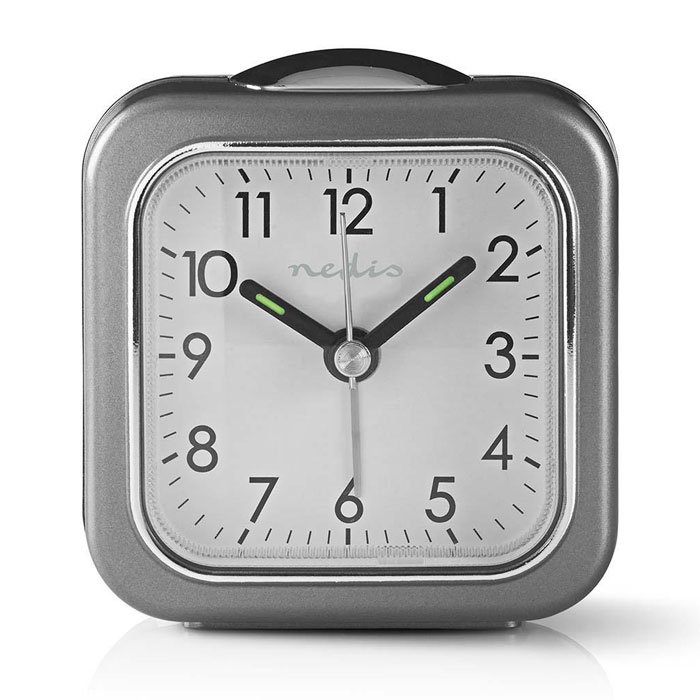 NEDIS CLDK005GY Analogue Desk Alarm Clock Light Grey | ΜΙΚΡΟΣΥΣΚΕΥΕΣ / ΕΠΟΧΙΑΚΑ / ΛΕΥΚΕΣ ΣΥΣΚΕΥΕΣ | elabstore.gr