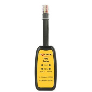 DELOCK Power over Ethernet Tester 802.3af/at, RJ45 | Εργαλεία | elabstore.gr