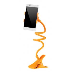 Universal Βάση σιλικόνης για Smartphone, clip holder, flexible, Orange | Αξεσουάρ κινητών | elabstore.gr