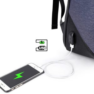 ARCTIC HUNTER τσάντα πλάτης B00193-COF, laptop, USB, αδιάβροχη, καφέ | eLabstore.gr