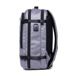 ARCTIC HUNTER τσάντα πλάτης B00260, laptop, USB-3.5mm, αδιάβροχη, γκρι | eLabstore.gr