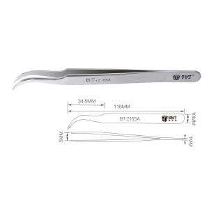 BEST Τσιμπίδα BST-215SA, Κυρτή | Εργαλεία | elabstore.gr