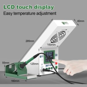 BEST Soldering Station BST-938 με σταθμό απορόφησης καπνού και LED φως | eLabstore.gr BEST Soldering Station BST-938 με σταθμό απορόφησης καπνού και LED φως | Εργαλεία | elabstore.gr