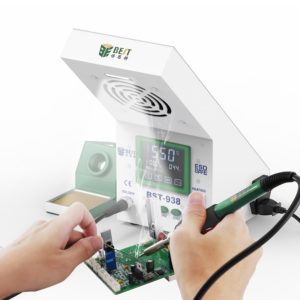 BEST Soldering Station BST-938 με σταθμό απορόφησης καπνού και LED φως | Εργαλεία | elabstore.gr