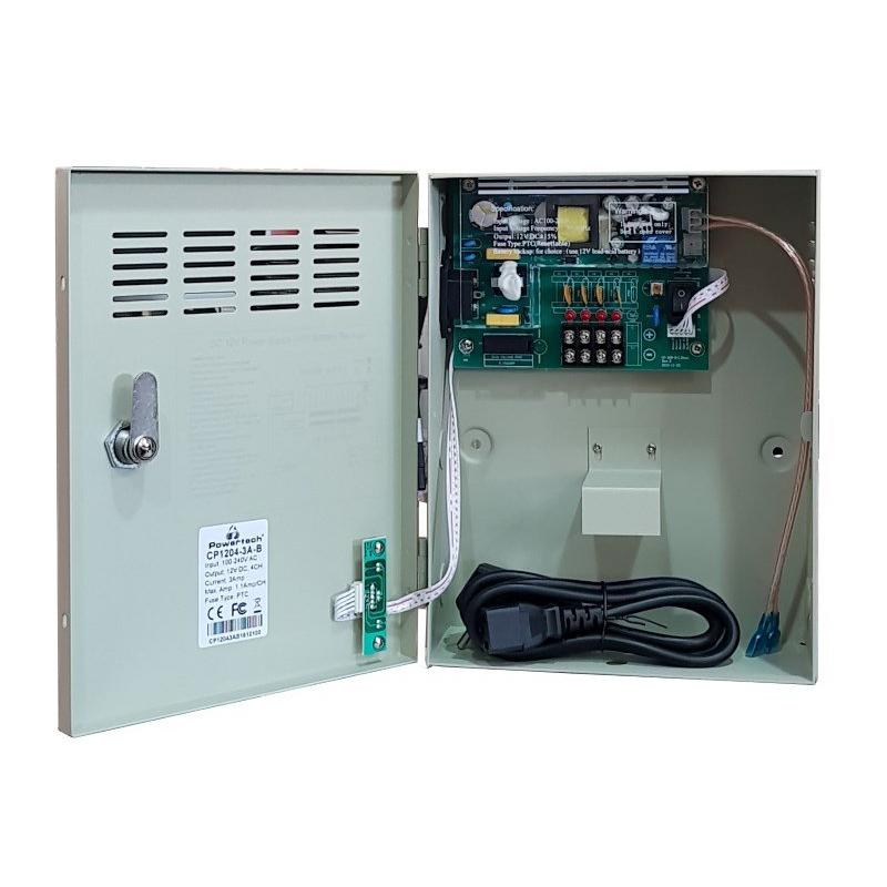 POWERTECH τροφοδοτικό CP1204-3A-B για CCTV-Alarm, DC12V 3A, 4 κανάλια | eLabstore.gr POWERTECH τροφοδοτικό CP1204-3A-B για CCTV-Alarm, DC12V 3A, 4 κανάλια | Κλειστό Κύκλωμα CCTV | elabstore.gr