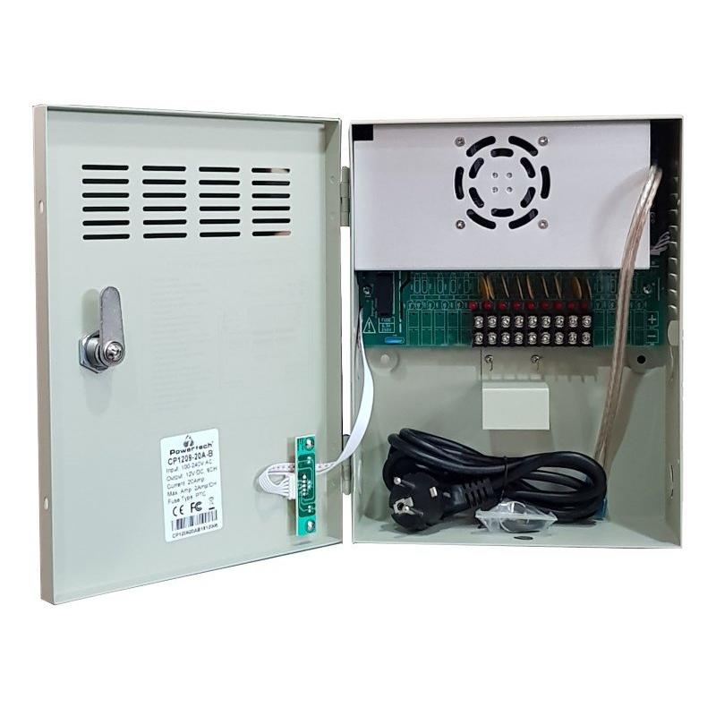 POWERTECH τροφοδοτικό CP1209-20A-B για CCTV-Alarm, DC12V 20A, 9 κανάλια | eLabstore.gr POWERTECH τροφοδοτικό CP1209-20A-B για CCTV-Alarm, DC12V 20A, 9 κανάλια | Κλειστό Κύκλωμα CCTV | elabstore.gr