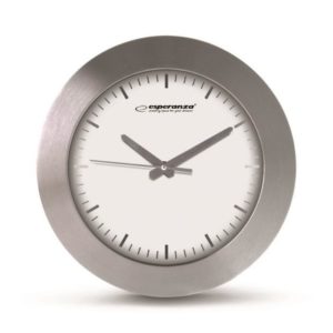 ESPERANZA ρολόι τοίχου Houston EHC011W, 25cm, λευκό | Οικιακές & Προσωπικές Συσκευές | elabstore.gr