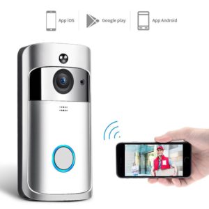 EKEN Δικτυακό κουδούνι πόρτας EKN-V5-SL, WiFi, Full HD Κάμερα, ασημί | Οικιακές & Προσωπικές Συσκευές | elabstore.gr