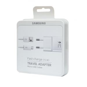 SAMSUNG φορτιστής τοίχου EP-TA20EWE, Micro USB, 15W 2A, λευκό | Αξεσουάρ κινητών | elabstore.gr