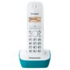 PANASONIC ασύρματο τηλέφωνο KX-TG1611GRC, ελληνικό μενού, άσπρο-πράσινο | Τηλεφωνία | elabstore.gr