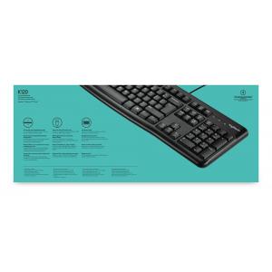 LOGITECH Ενσύρματο πληκτρολόγιο K120, USB, 1.5m, μαύρο | Συνοδευτικά PC | elabstore.gr