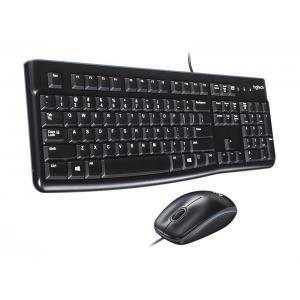 LOGITECH set ποντίκι & πληκτρολόγιο MK120, ενσύρματα, μαύρα | Συνοδευτικά PC | elabstore.gr