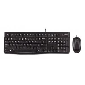 LOGITECH set ποντίκι & πληκτρολόγιο MK120, ενσύρματα, μαύρα | Συνοδευτικά PC | elabstore.gr