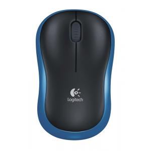 LOGITECH ασύρματο ποντίκι M185, 1000DPI, 3 πλήκτρα, μαύρο-μπλε | Συνοδευτικά PC | elabstore.gr