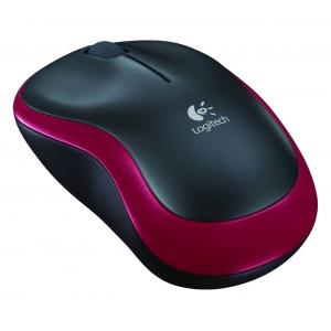 LOGITECH ασύρματο ποντίκι M185, 1000DPI, 3 πλήκτρα, κόκκινο-μαύρο | Συνοδευτικά PC | elabstore.gr