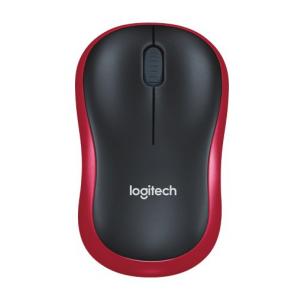 LOGITECH ασύρματο ποντίκι M185, 1000DPI, 3 πλήκτρα, κόκκινο-μαύρο | Συνοδευτικά PC | elabstore.gr